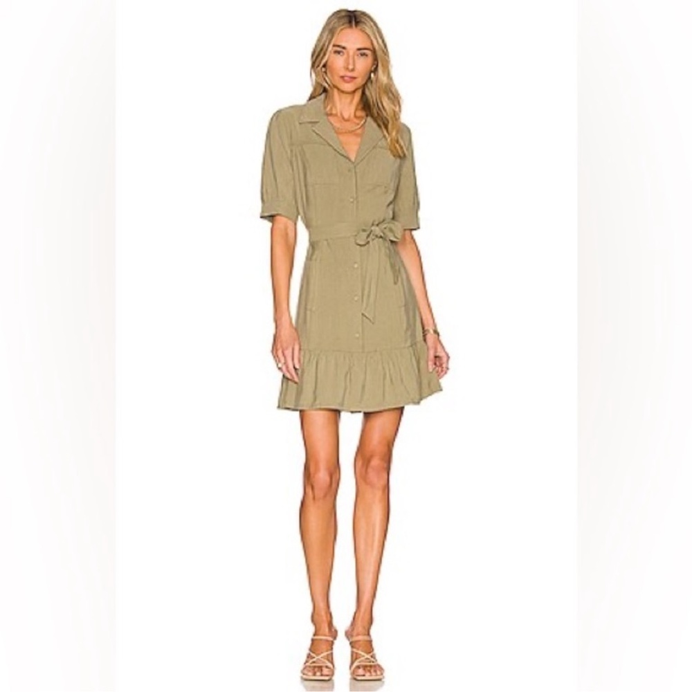 🟣 BOGO! Paige Mayslie Short-sleeve Utility Dress In Green